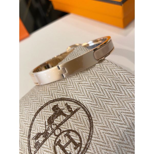 HERM Pink Mini Clic Chaine d'Ancre Bracelet
