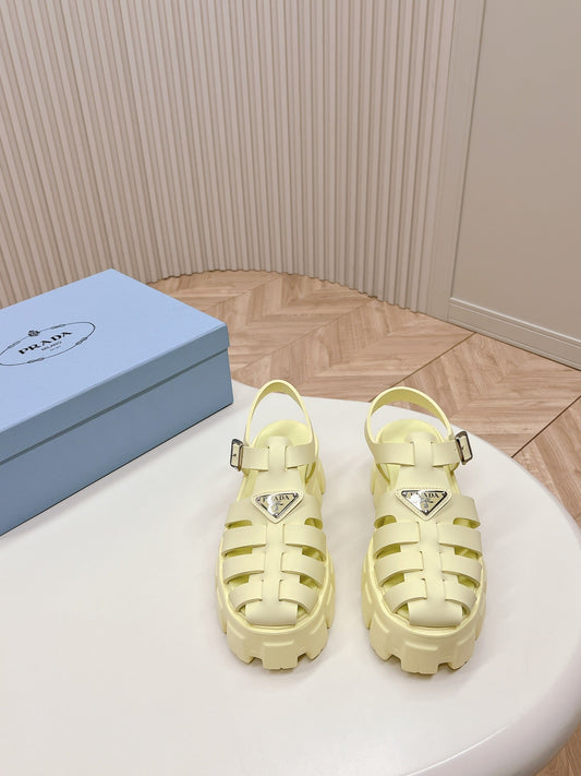 Pra Rubber Monolith Sandals 55 Vanilla