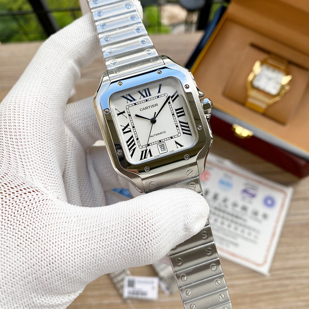 SANTOS 38MM STAINLESS STEEL AUTOMATIC