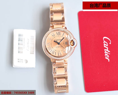BALLON BLEU 33MM ROSE GOLD DIAL