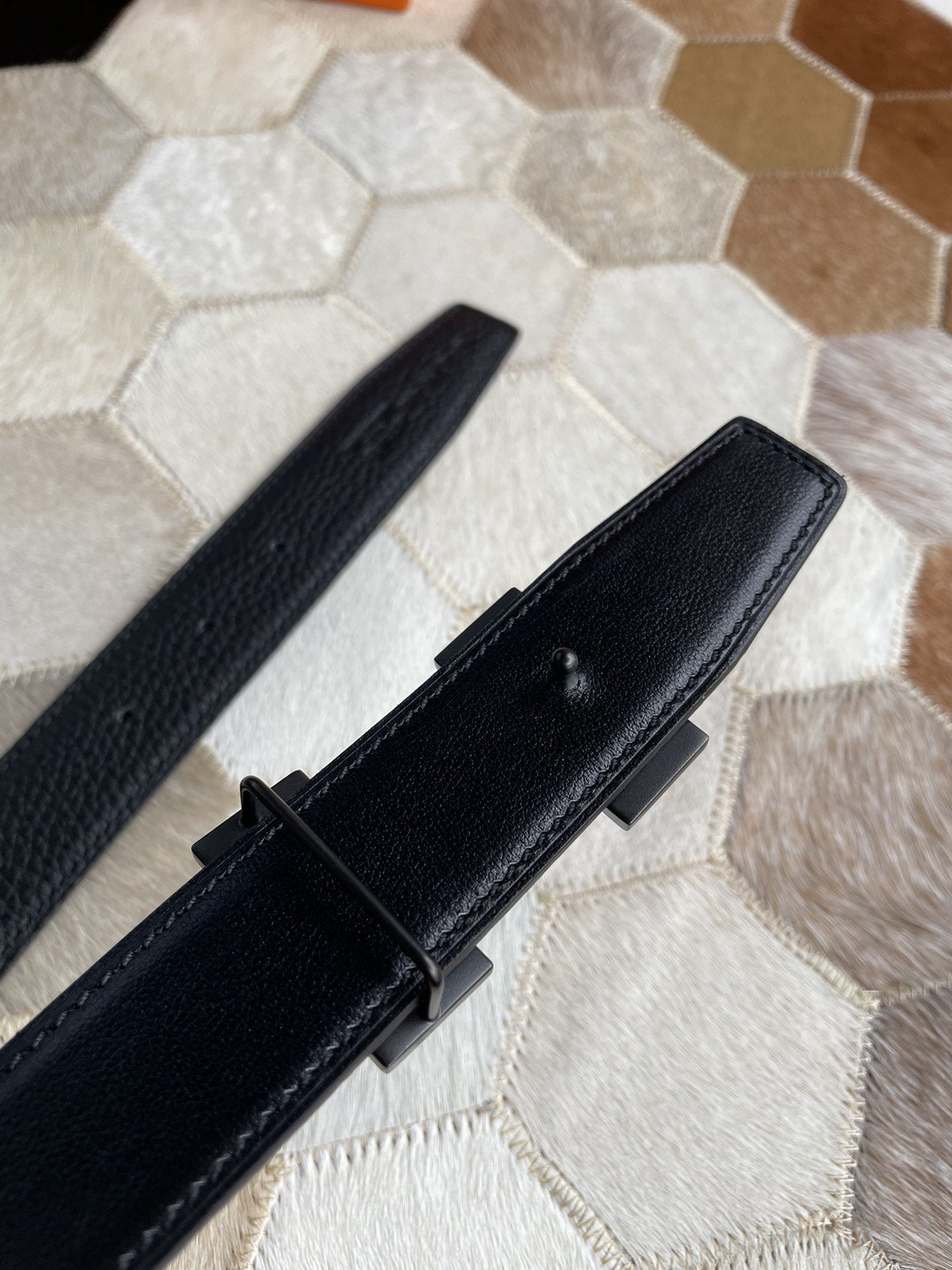 H CONTANCE BELT 38MM ALL BLACK