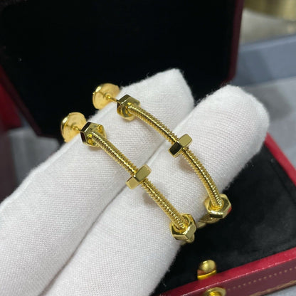 ECROU LARGE HOOP EARRINGS