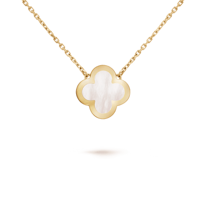 PURE CLOVER PINK GOLD MOP NECKLACE