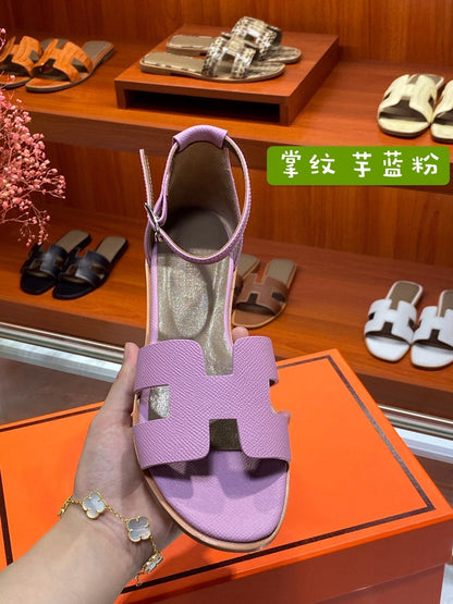 SANTORINI SANDAL LAVENDER CALFSKIN