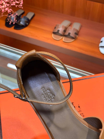 SANTORINI SANDAL COPPER CALFSKIN