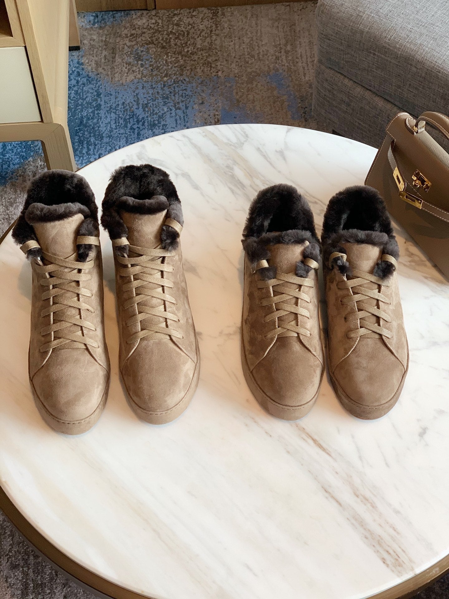 LP WINTER NUAGES SNEAKERS CEDAR LAMBSKIN