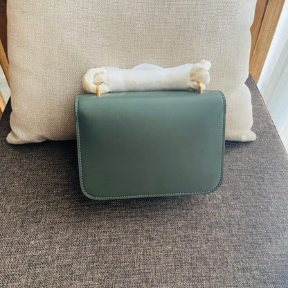 TRIOMPHE BOX 18 CALFSKIN SEA GREEN
