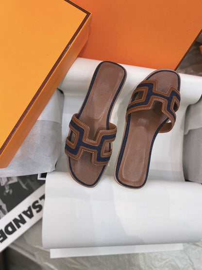 0ran Sandal Brown/Black Leather