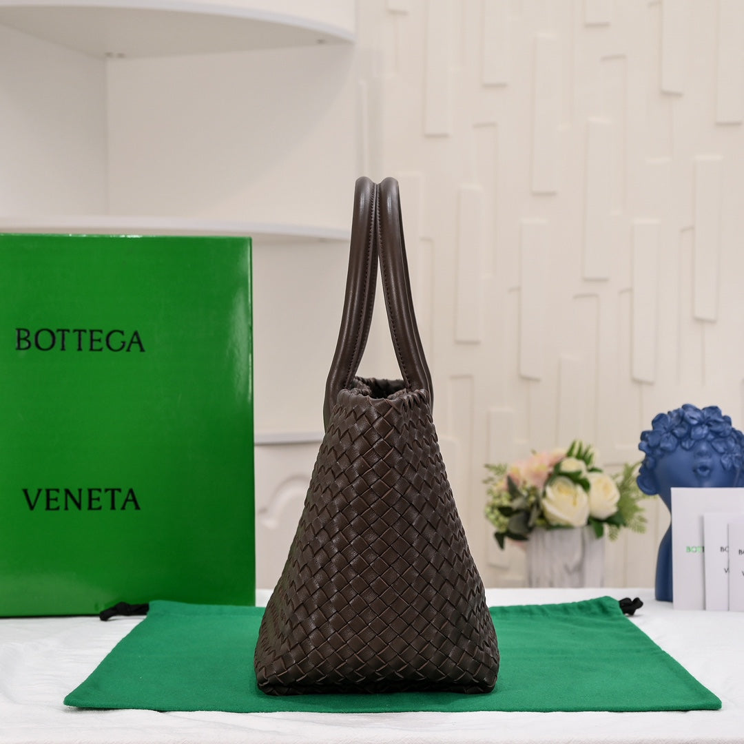 Large Cabat 45cm Chocolate Lambskin Ghw