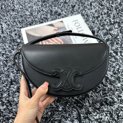 BESACE TRIPHOME 23 BLACK CALFSKIN