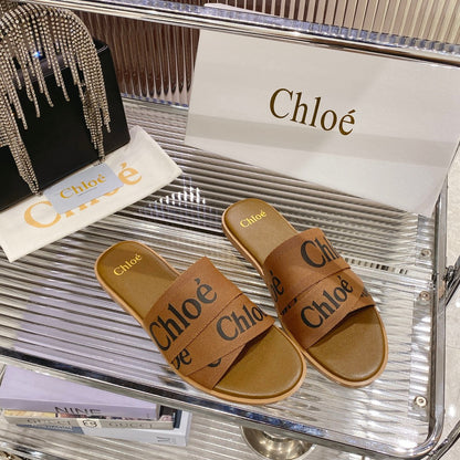 WOODY SLIPPER IN CIDER BROWN CANVAS