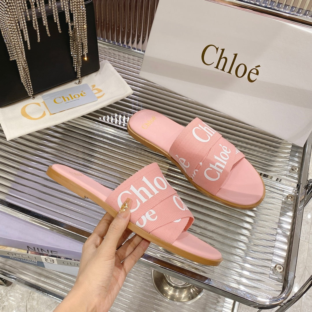 WOODY SLIPPER IN ROSE PINK CANVAS