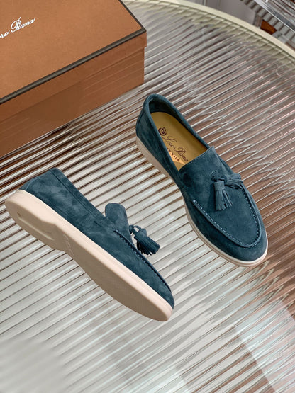 LP SUMMER WALK TASSELS LOAFERS AEGEAN SUEDE