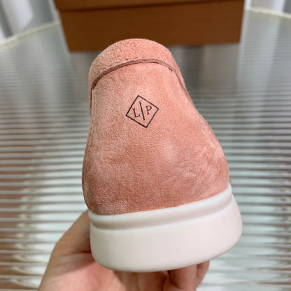 LP SUMMER WALK TASSELS LOAFERS BLUSH PINK SUEDE