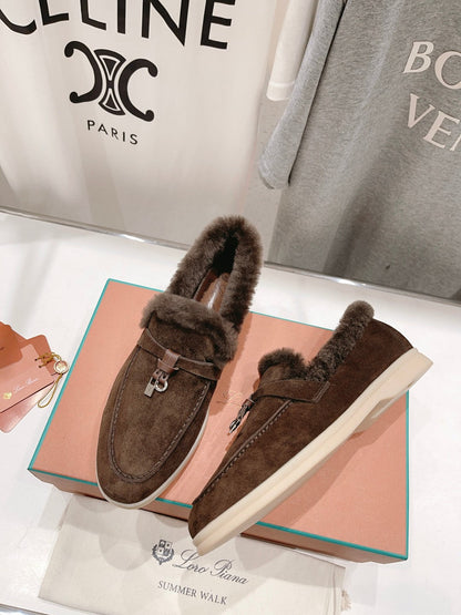LP SUMMER CHARMS WALK LOAFERS BROWN FLEECE