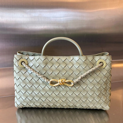 SMALL ANDIAMO 29 IN ECRU BEIGE LAMBSKIN
