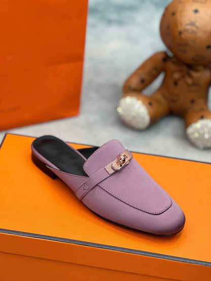 OZ Mule Purple Silk Thick Cloth/Sheepskin