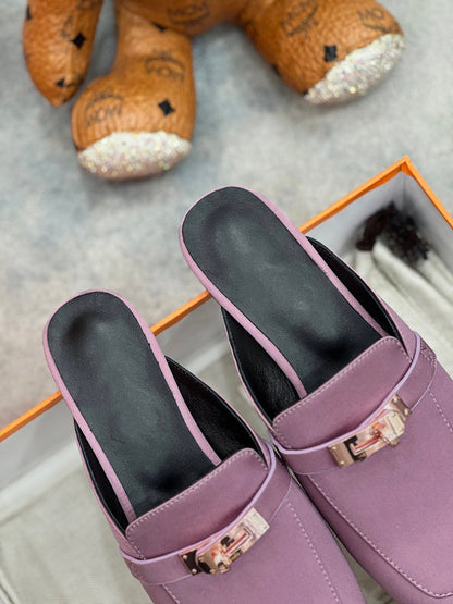 OZ Mule Purple Silk Thick Cloth/Sheepskin