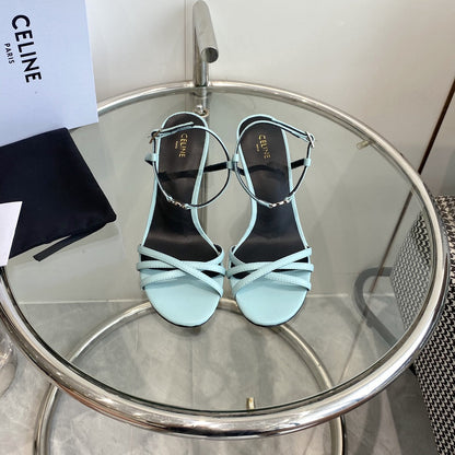 HIGH HEEL 65MM IN SKY BLUE CALFSKIN