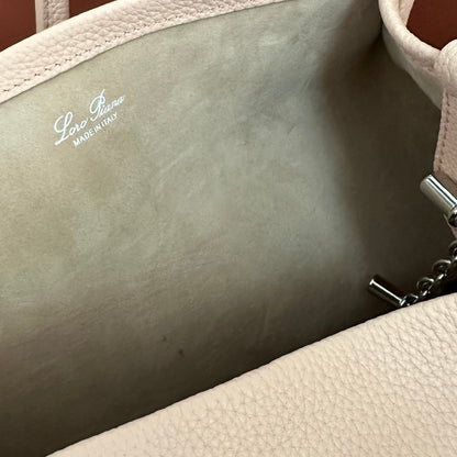 MEDIUM 36 BAG IN PALE PINK CALFSKIN WITH SILVER HARDWARE