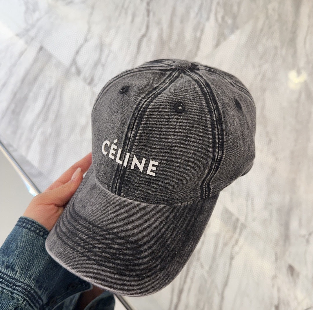 BASEBALL CAP MODEL 650042 IN WASHED BLACK DENIM