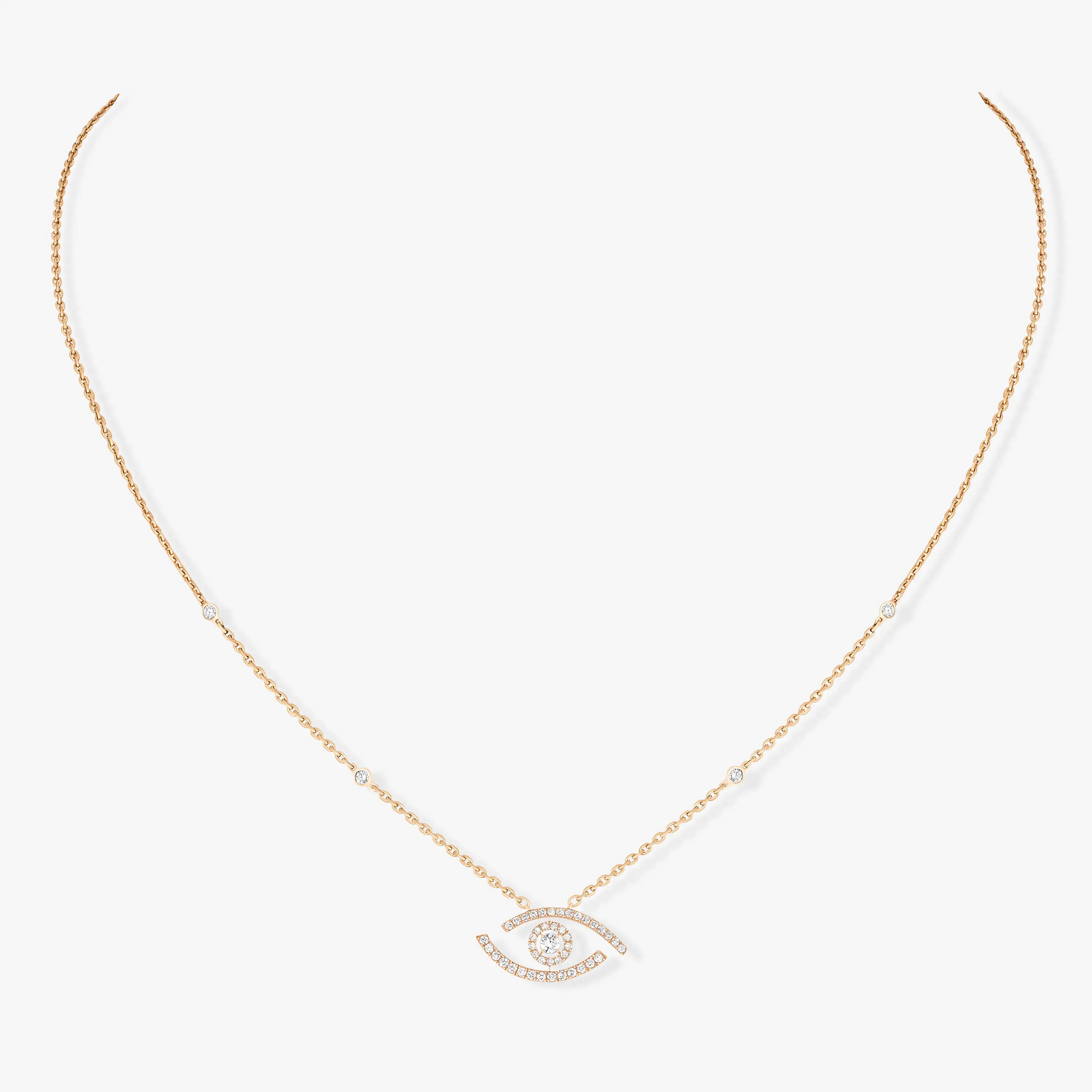 LUCKY EYE PAVED NECKLACE DIAMOND