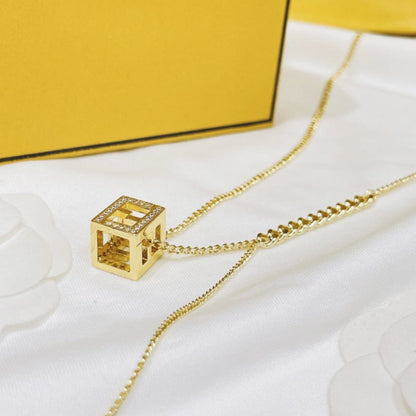 FF GOLD DIAMOND NECKLACE