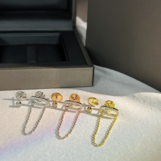 MOVE UNO CHAINE DIAMOND EARRINGS