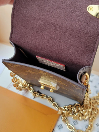 1V Monogram Phone Pouch