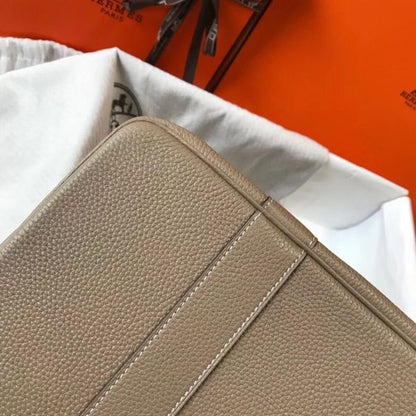 HERM Garden Party 36 Bag In Grey Clemence Leather