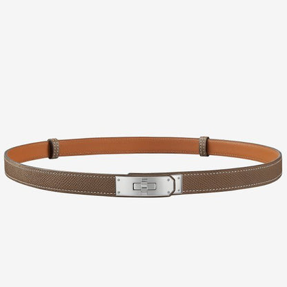 HERM Kelly 18 Belt In Taupe Epsom Leather