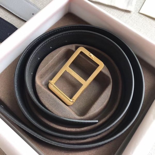 HERM Officier Belt Buckle & Black 38MM Strap