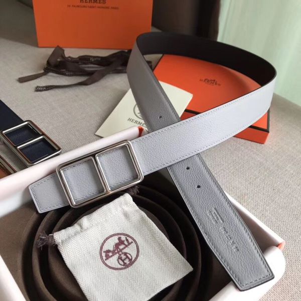 HERM Officier Belt Buckle & White 38MM Strap