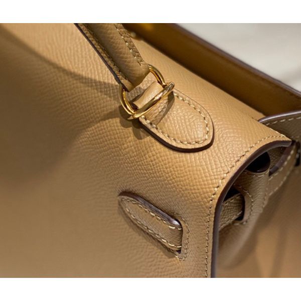 HERM Kelly 25cm Sellier Bag In Chai Epsom Leather GHW