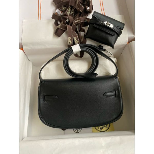 Herm√®s Kelly Moove Handmade Bag in Black Swift Calfskin