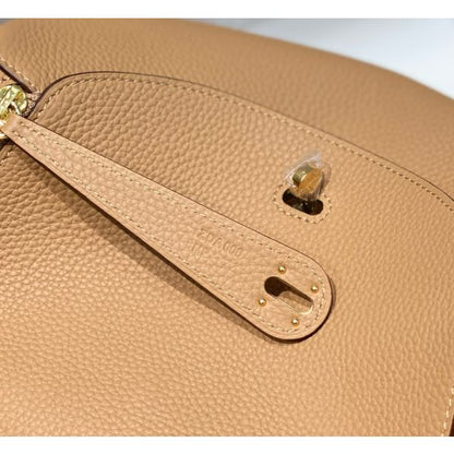 HERM Lindy 26cm Bag In Chai Clemence Leather GHW