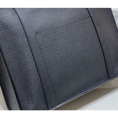 HERM Steve 30 Messenger Bag in Black Clemence Leather