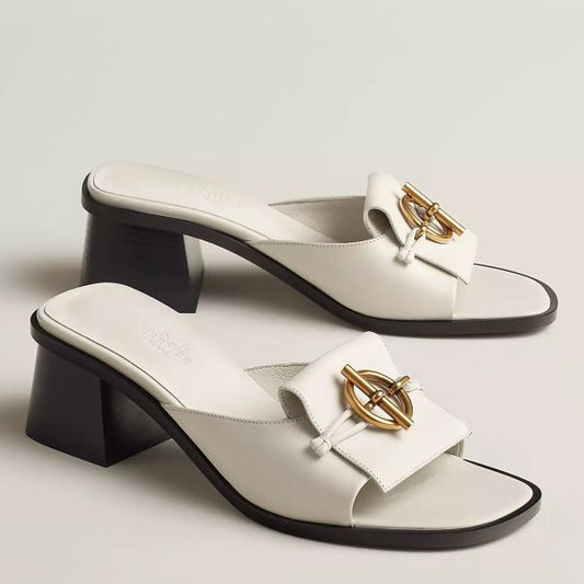 HERM Women's Ilot 50 Sandals in White Leather