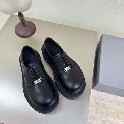 STOMPER DERBY IN BLACK SOFT LAMBSKIN