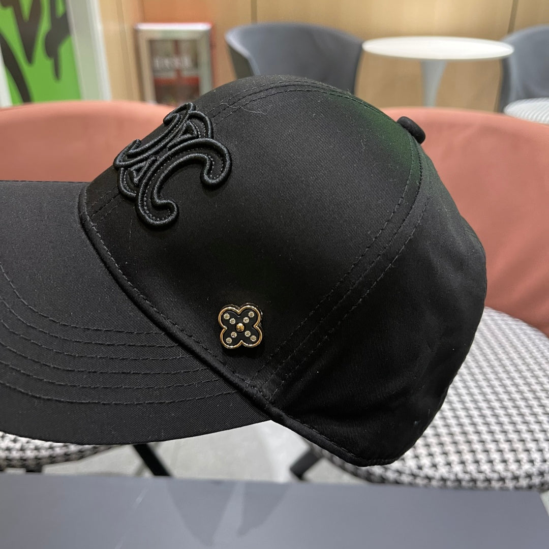 BASEBALL CAP MODEL 650287 IN BLACK FABRIC