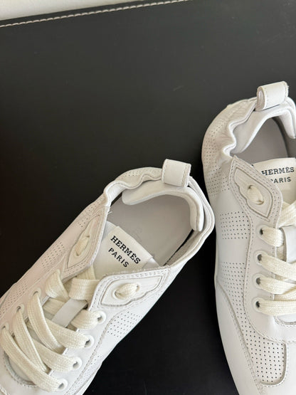 SKATEBOARD SHOES WHITE CALFSKIN