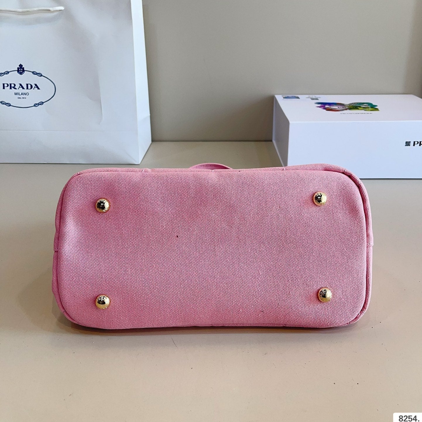 CANAPA TOTE BAG 29 IN BABY PINK DENIM