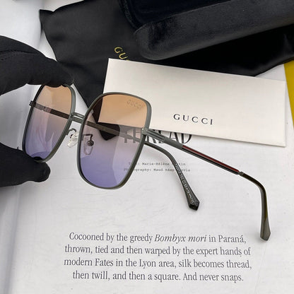 SQUARE FRAME SUNGLASSES G22201 IN METAL