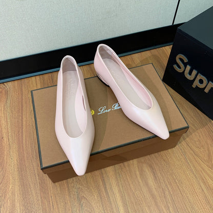 LP REBECCA BALLERINAS PASTEL PINK CALFSKIN