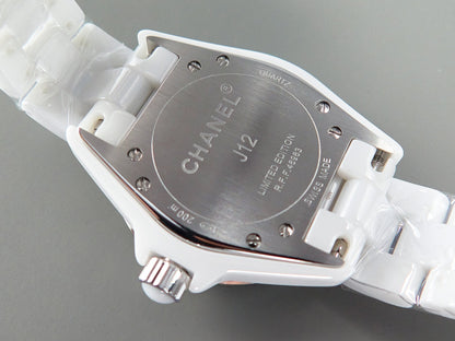 J12 Date Quartz White Ceramic Stainless Graffiti Limited