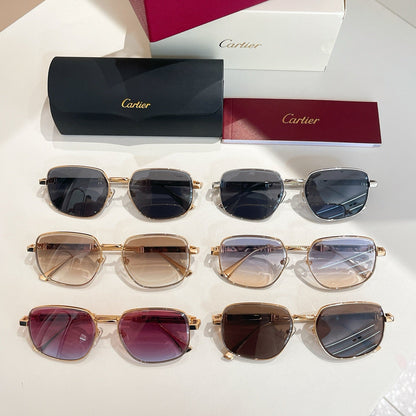 PREMIÈRE SQUARE FRAME SUNGLASSES CT0485S IN METAL