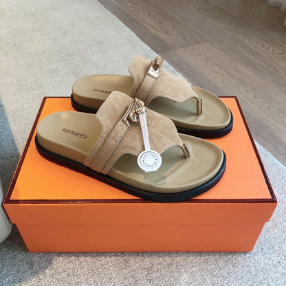 EMPIRE SANDAL PEANUT SUEDE