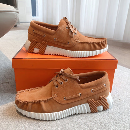 KETCH SNEAKER IN BRONZE BROWN SUEDE