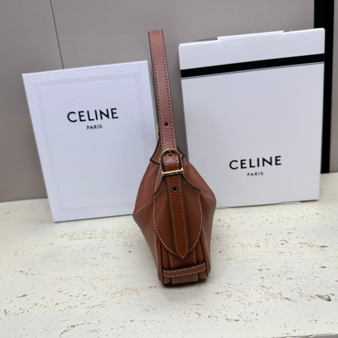 MINI 19 ROMY IN BRONZE BROWN SUPPLE CALFSKIN