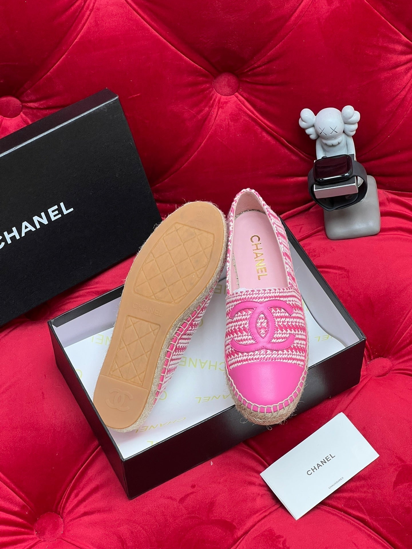 CC LOAFERS IN LIGHT PINK LAMBSKIN